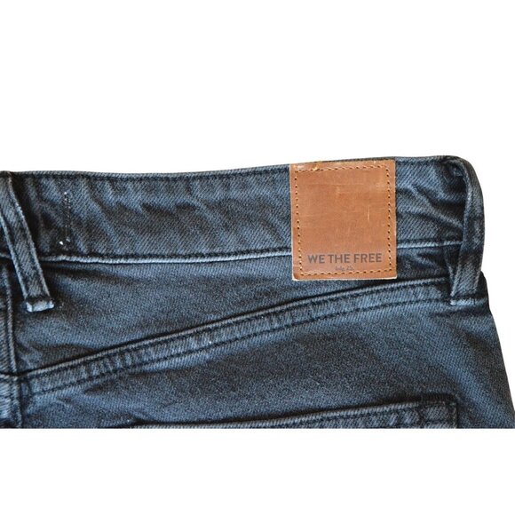 We The Free by Free People Distressed Straight Black Jeans Women's 27 NEW - Picture 8 of 8